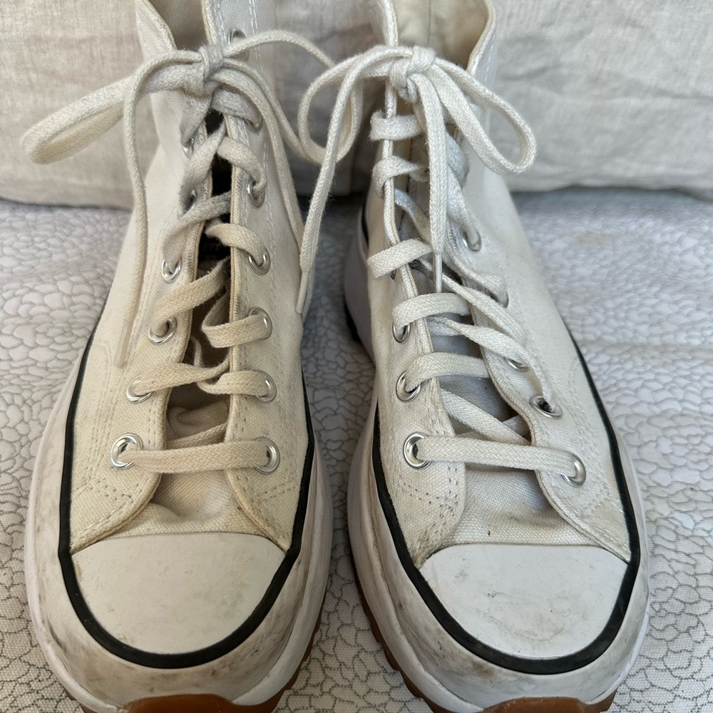 Converse White High-Top Sneakers